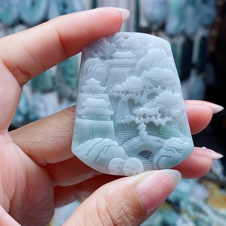 翡翠未镶嵌颈饰翡翠