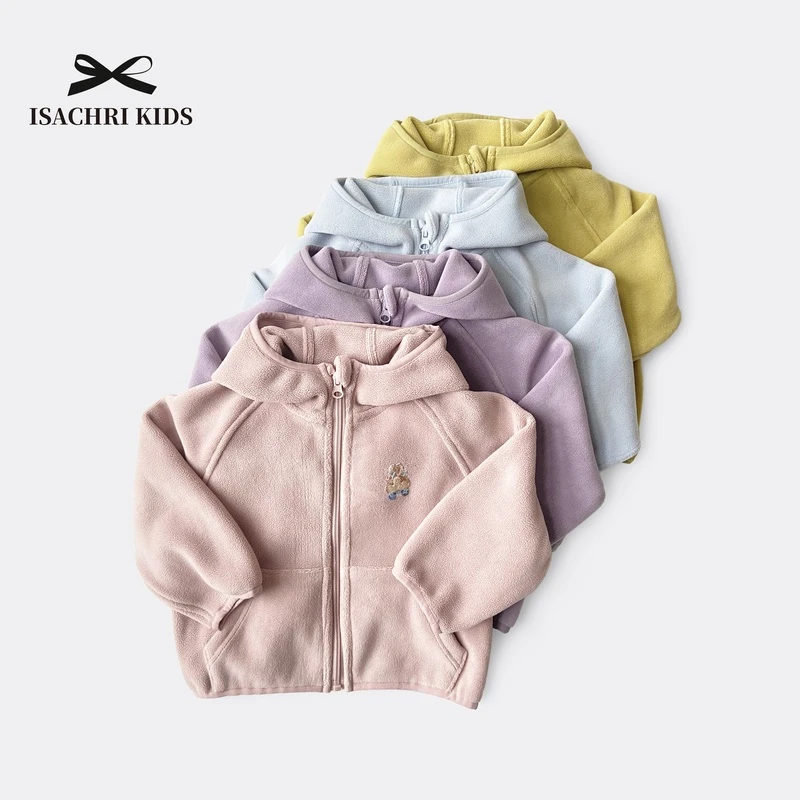 【6.18反季清】暖暖衣 校服神器~女童保暖绒外套秋冬连帽外套IS266