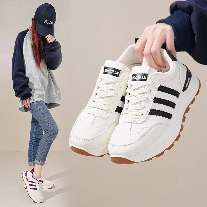 2025新款春季软底防滑老爹鞋子爆款百搭气质休闲鞋春秋新款女鞋