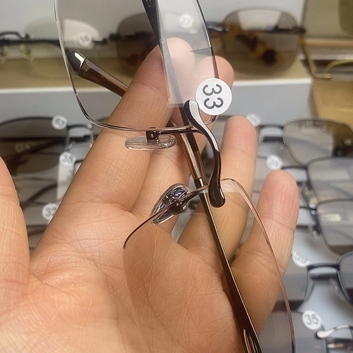 无框款水晶石头眼睛有棉