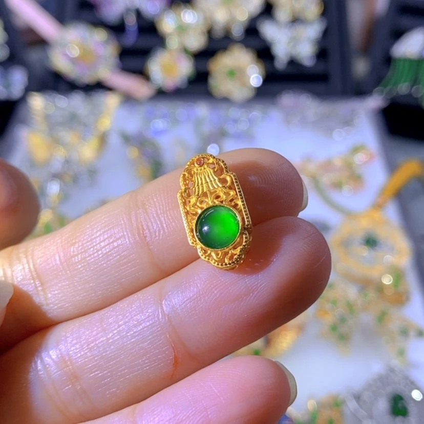 【闪购商品】银S925镶嵌把件翡翠