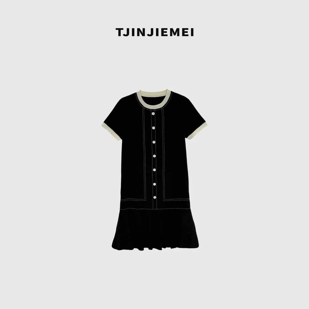 T井姐妹【琳达】夏新款设计感宽松连衣裙LYQ2505-9975