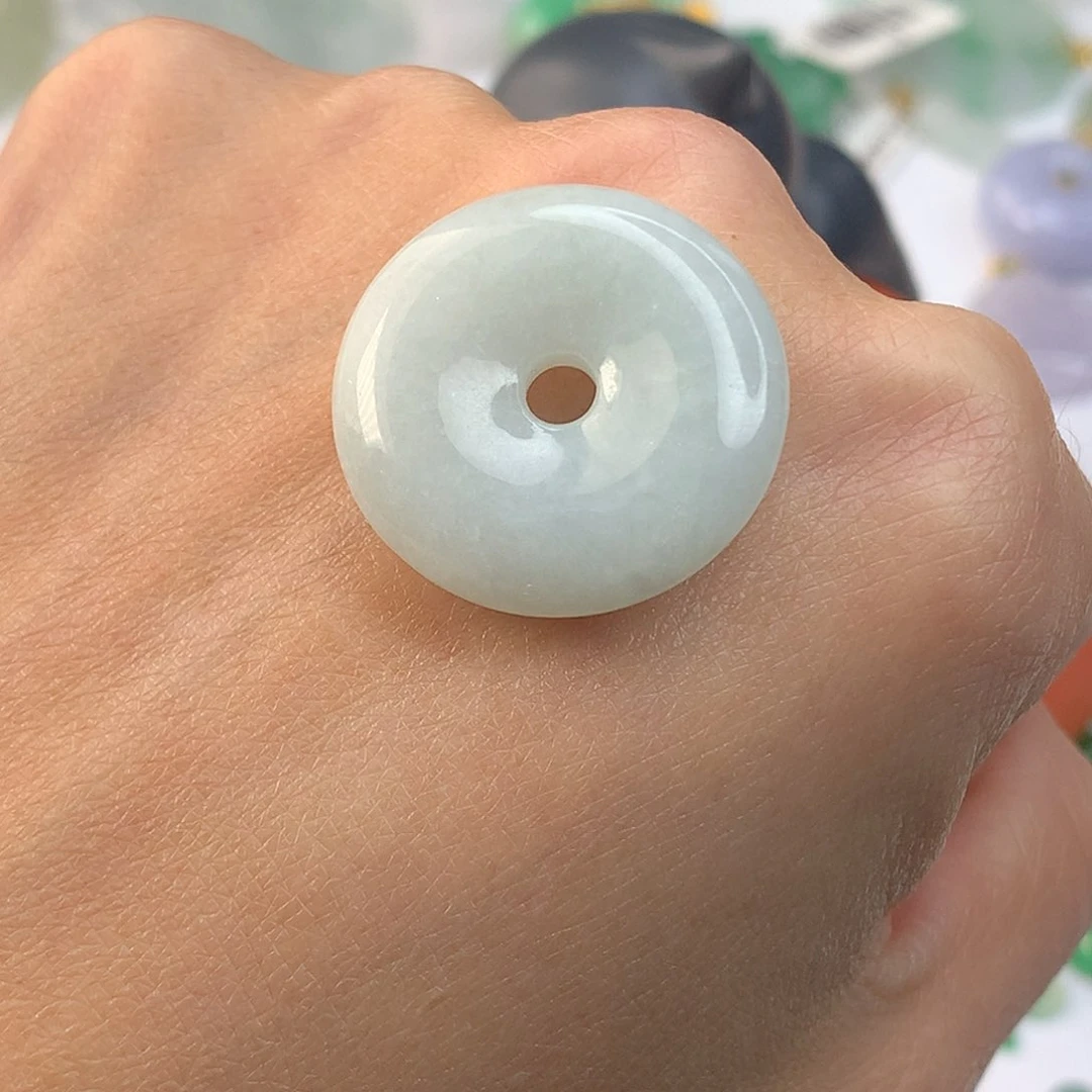 翡翠裸石缅甸天然翡翠Ａ货平安扣