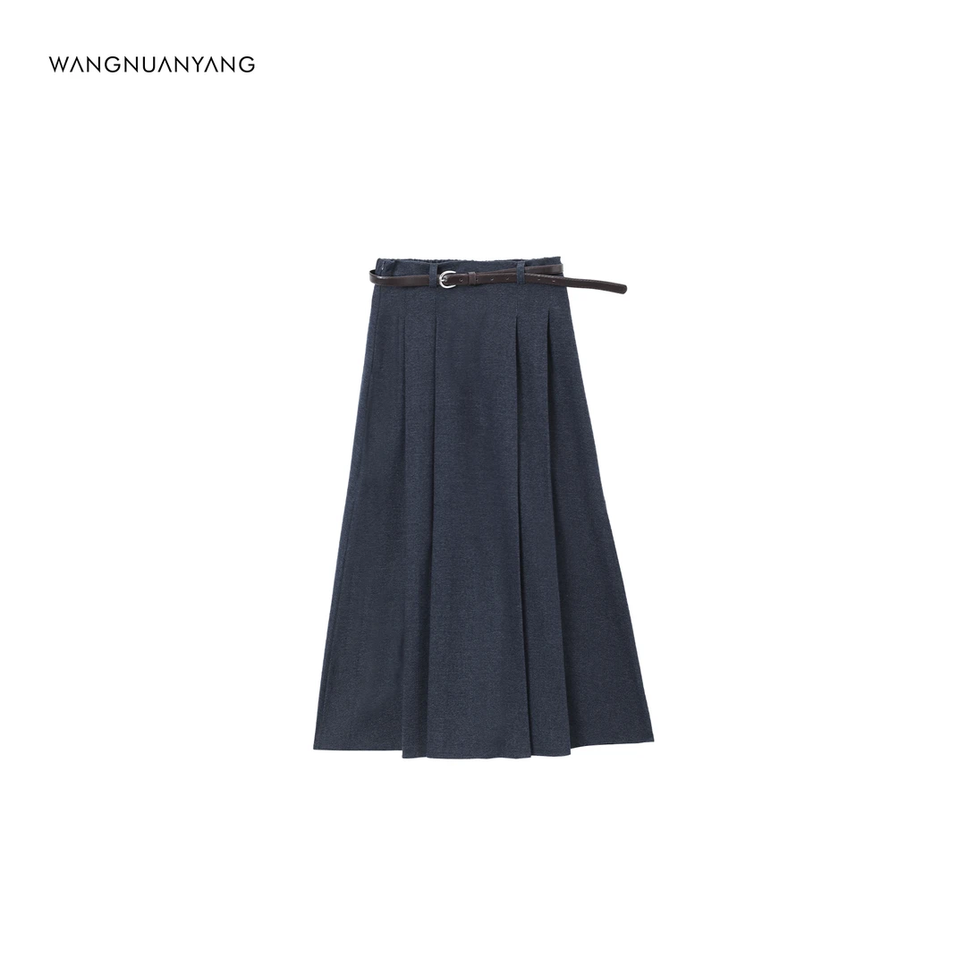 【WNY|STUDIO】追风者|前褶后平设计花纱色百搭半身裙
