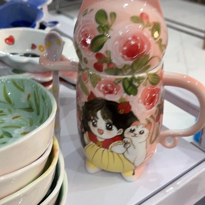 陶景德镇釉下手绘陶瓷