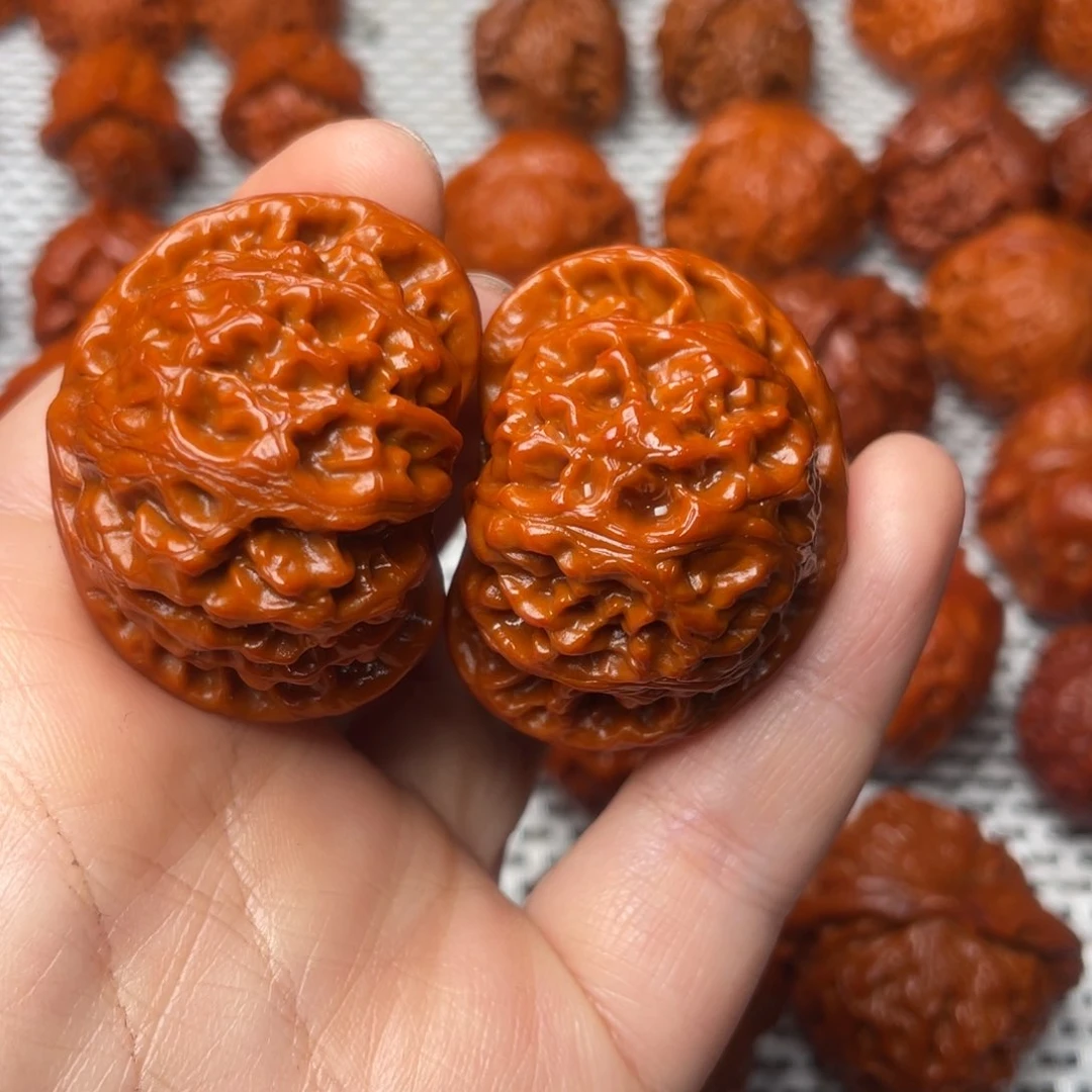 桃核吊坠文玩核桃 手把件 宫灯 41