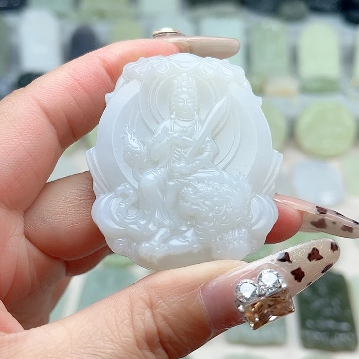 和田玉未镶嵌颈饰