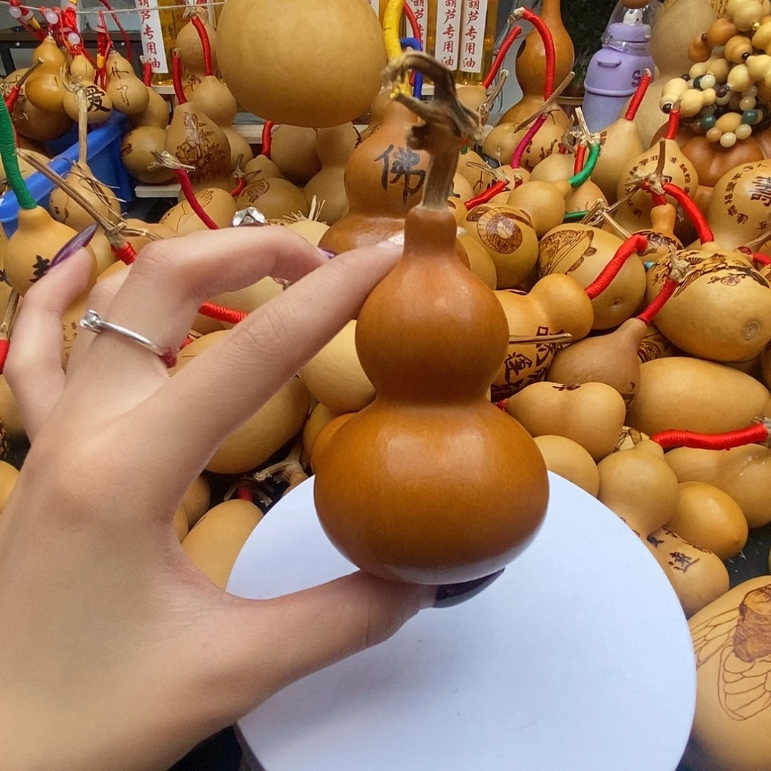 王***米香榧木葫芦工艺品