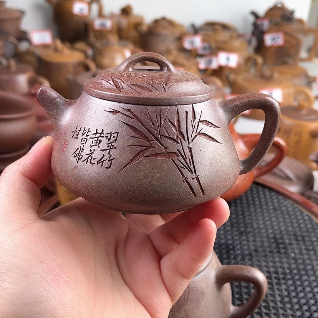 紫泥茶壶宜兴紫砂