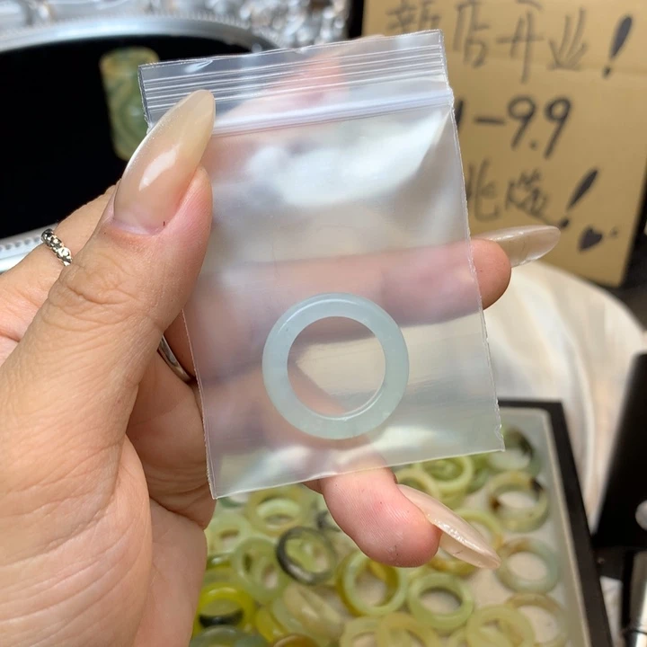 ****子合金蛇纹石玉戒指