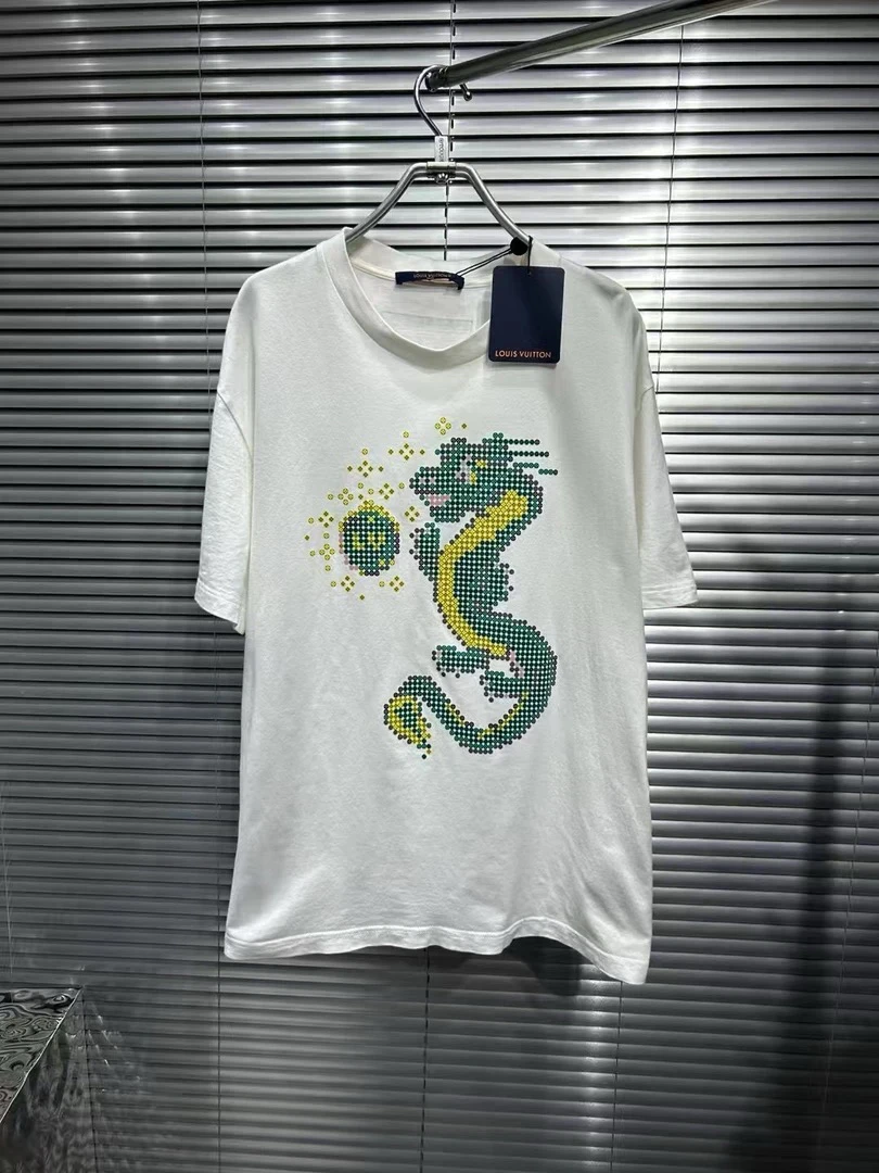 未使用 LouisVuitton/路易威登 x 菲董 龙年限定 白色短袖 L号