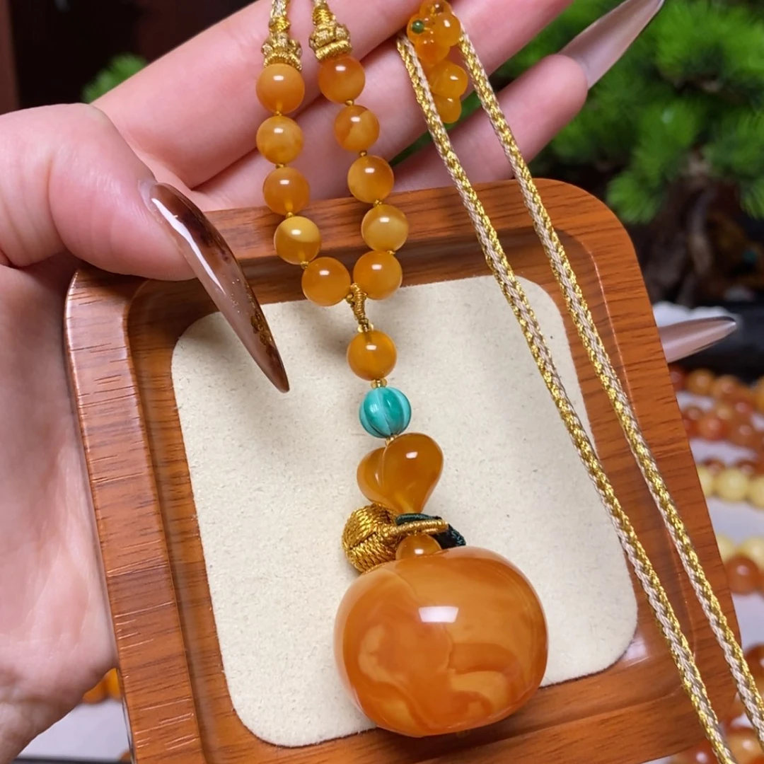 【闪购商品】蜜蜡颈饰未镶嵌项链