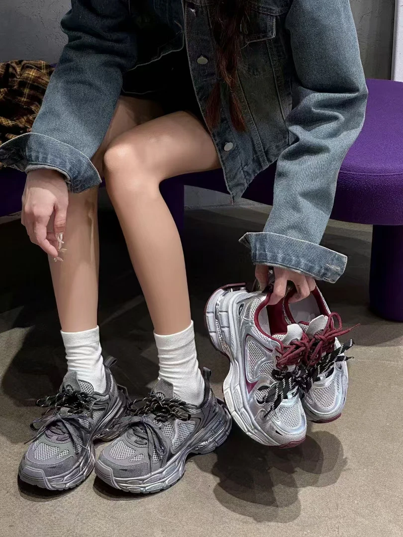 （爱拍）6651女士四季款老爹鞋