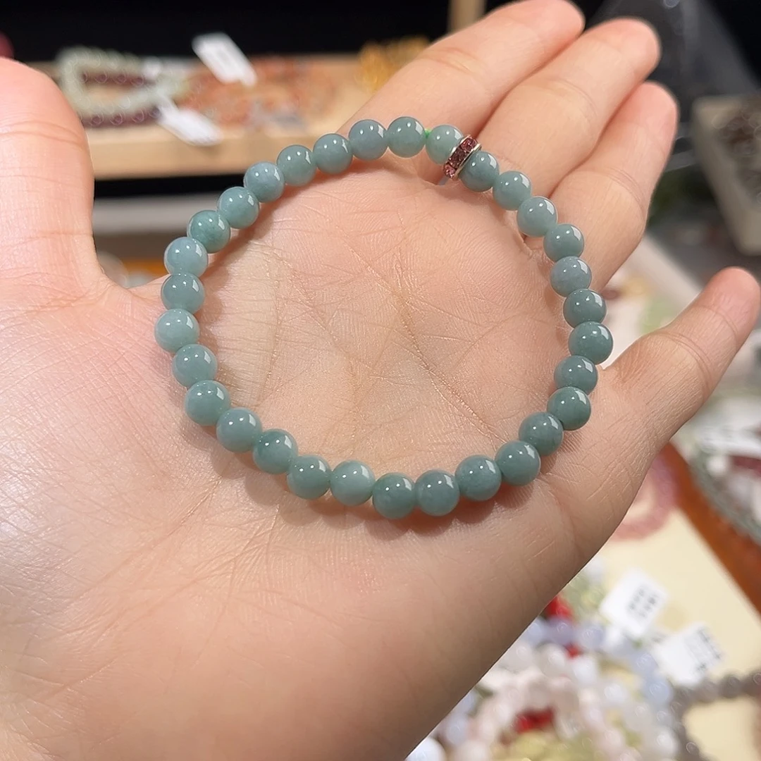 烟晶手链未镶嵌玉石diy 574