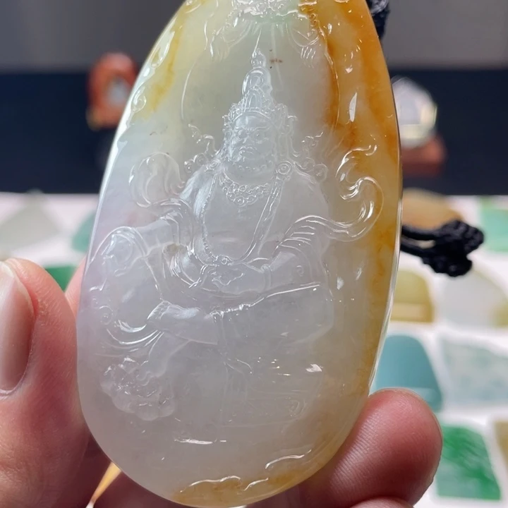 定制翡翠未镶嵌黄财神