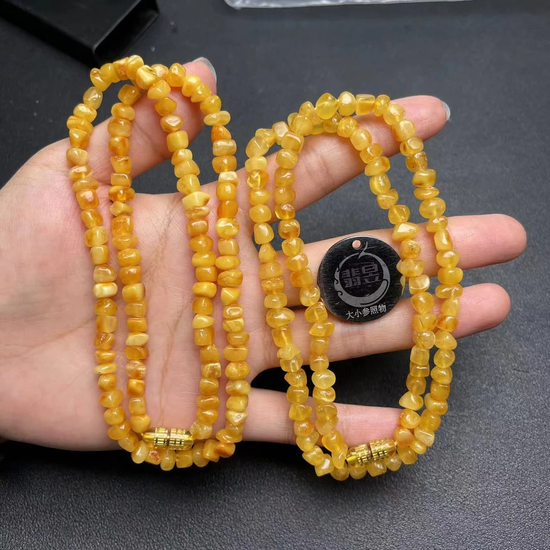 35688T30-3BH29-蜜蜡珠链颈饰/随型/约100颗/-多样性发其一