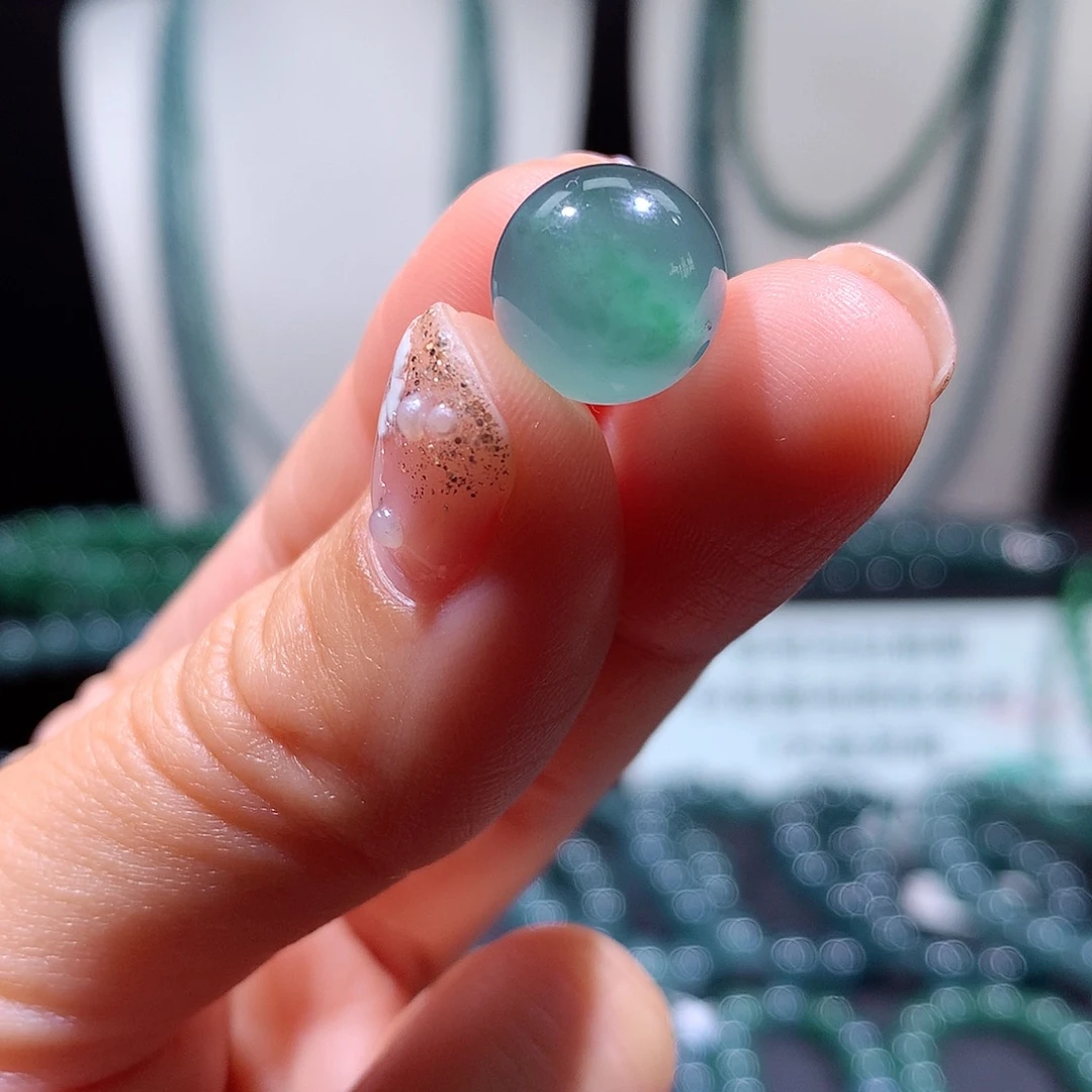 翡翠未镶嵌手链天然a货翡翠手串单珠12