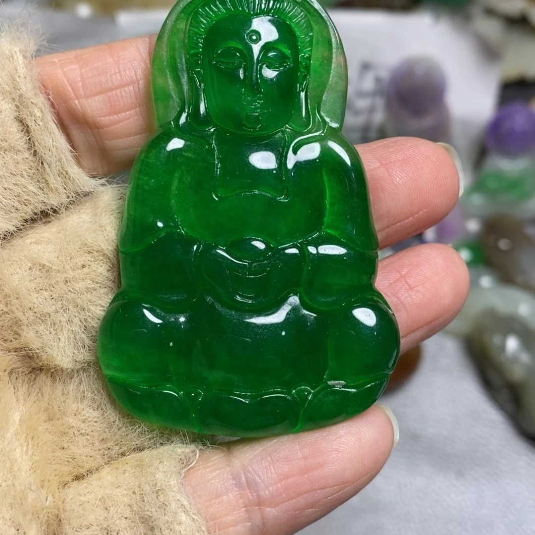用***9和田玉（糖玉）未镶嵌颈饰