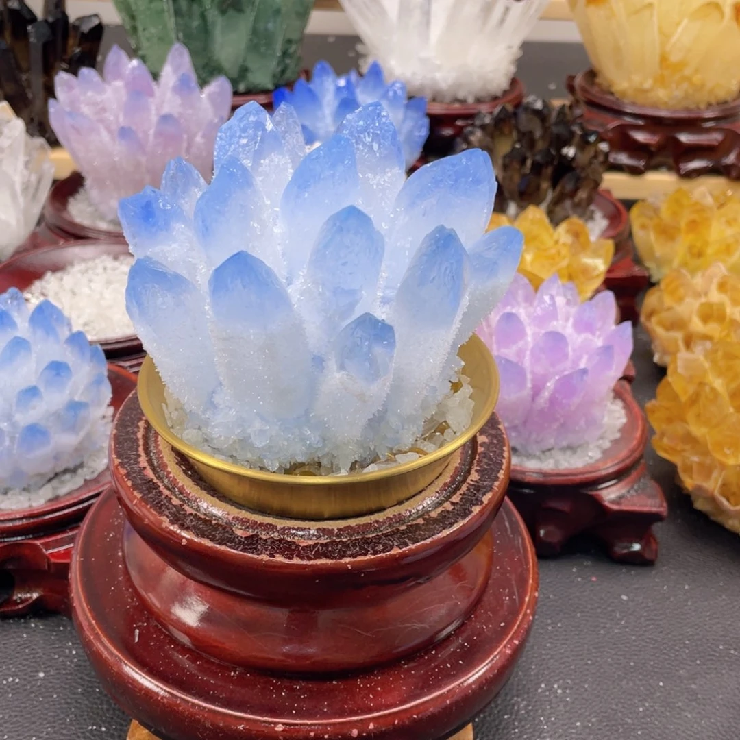 石材?****?蓝水晶底座