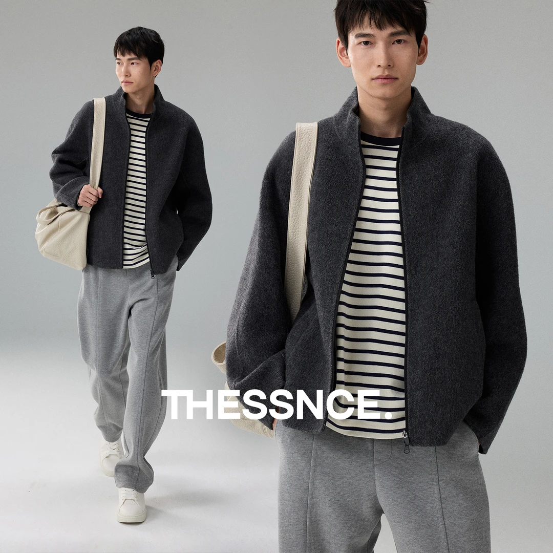 秋冬巨献|奢暖随行珍稀牦牛绒蚕丝90羊毛双面呢毛呢夹克保暖外套