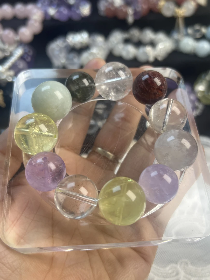 水晶单珠（随机发） 天然水晶