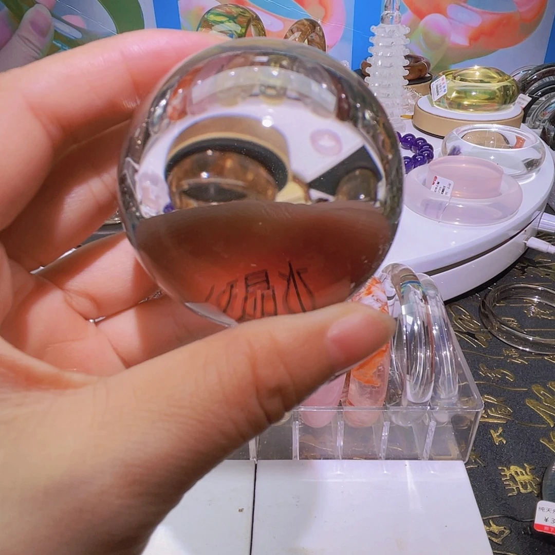 珠宝半成品未镶嵌水晶天然白水晶球