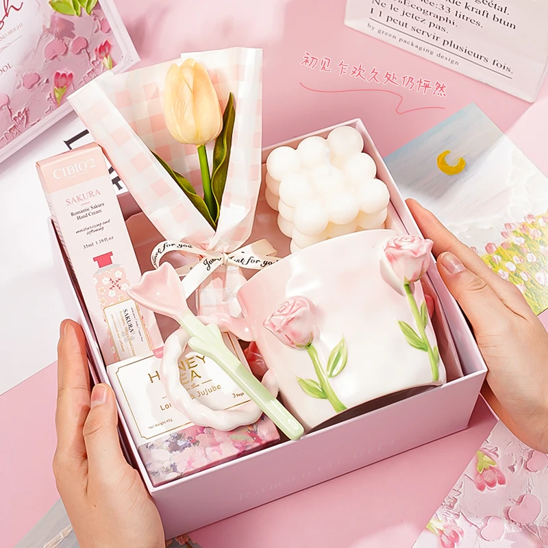 生日礼物送女朋友老婆仪式感高档闺蜜姐妹女生马克杯伴娘女伴手礼