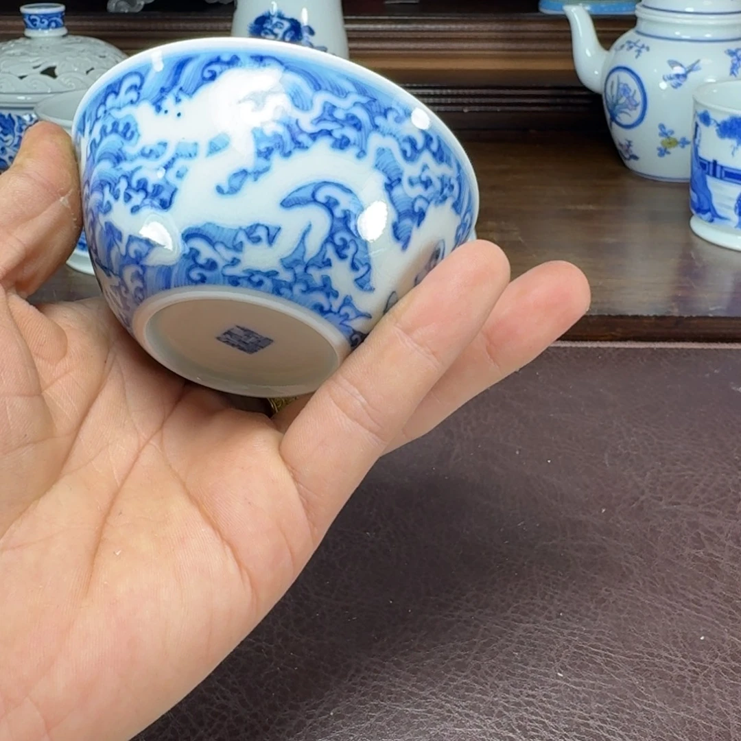 简***的瓷片当代景德镇陶瓷手绘茶具