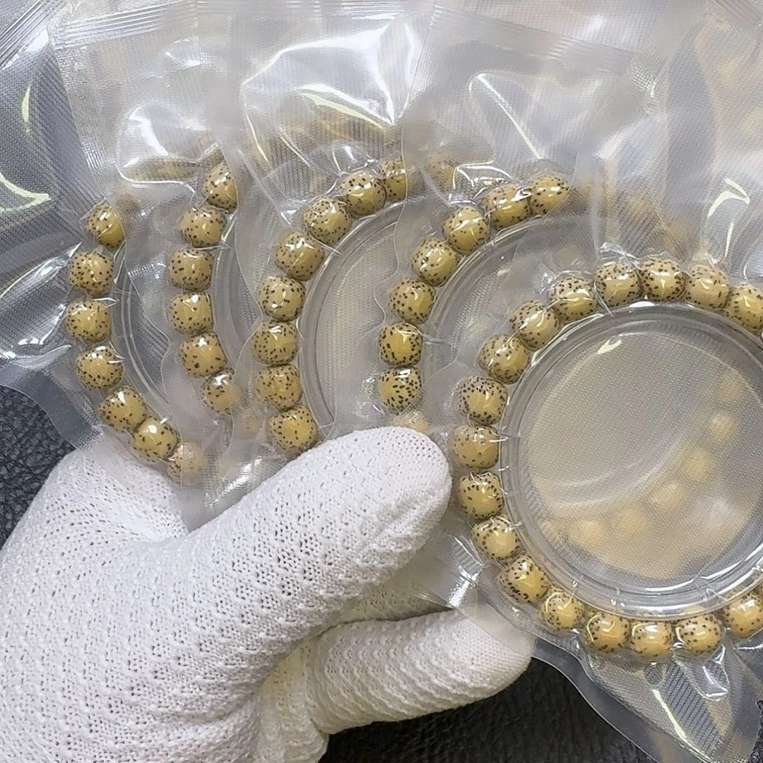 龍***星月菩提手串10*9原生态黄金籽手串五条（缩尺