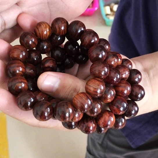 黄花梨/降香黄檀手串/手链海南黄花梨1.5紫油梨高货