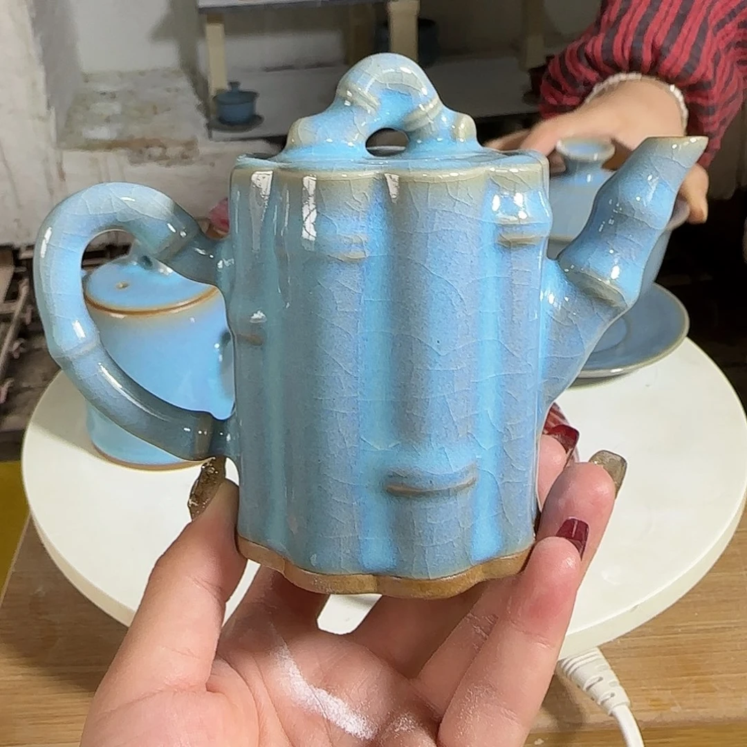 摆件陶郑家钧窑摆件