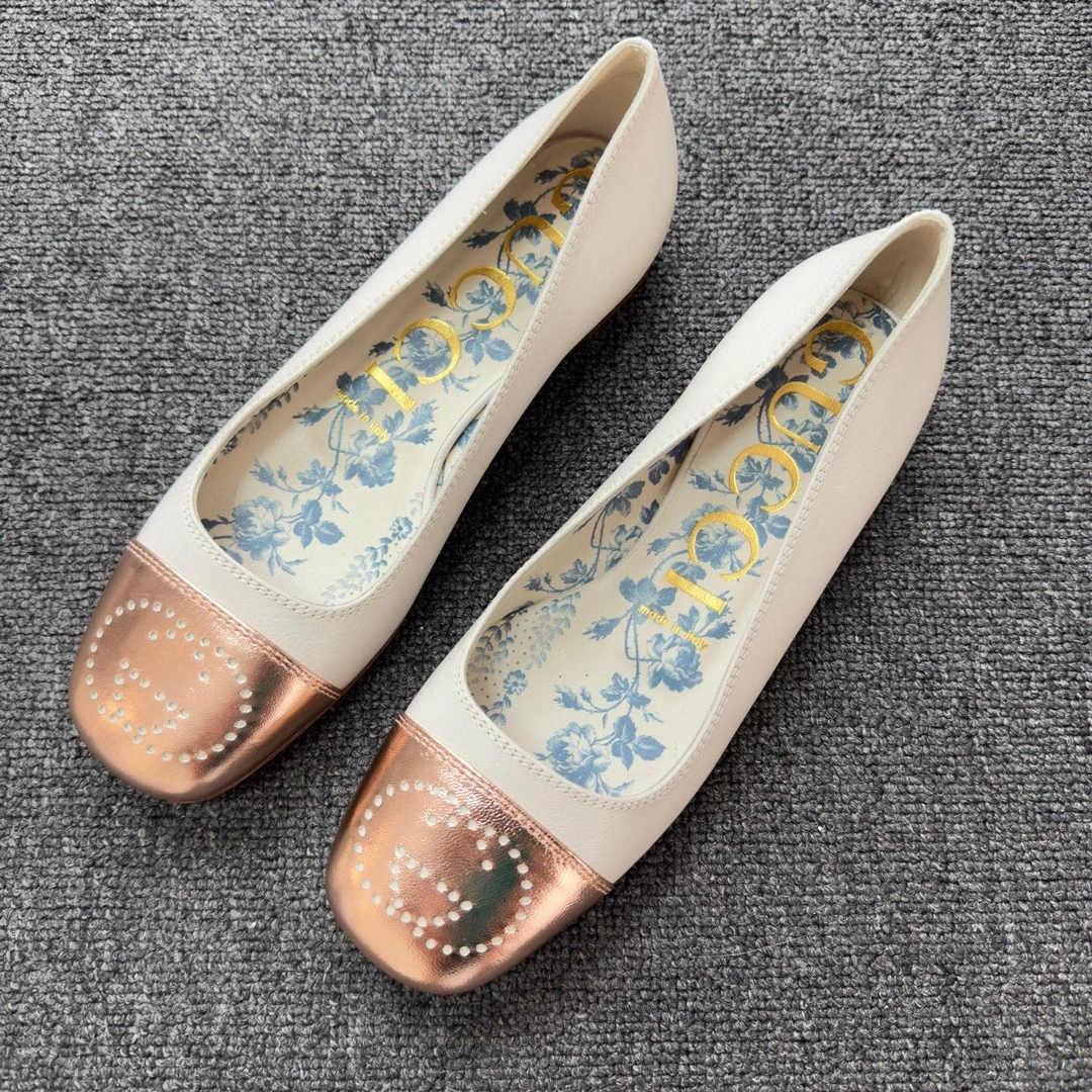99新 GUCCI/古驰 葡萄籽奢潮/GUCCI花卉一脚蹬乐福鞋/36.5