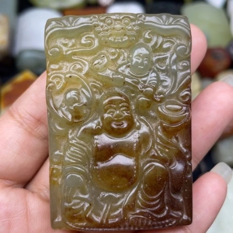 蛇纹石玉未镶嵌颈饰44