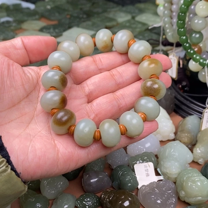 和田玉未镶嵌手链