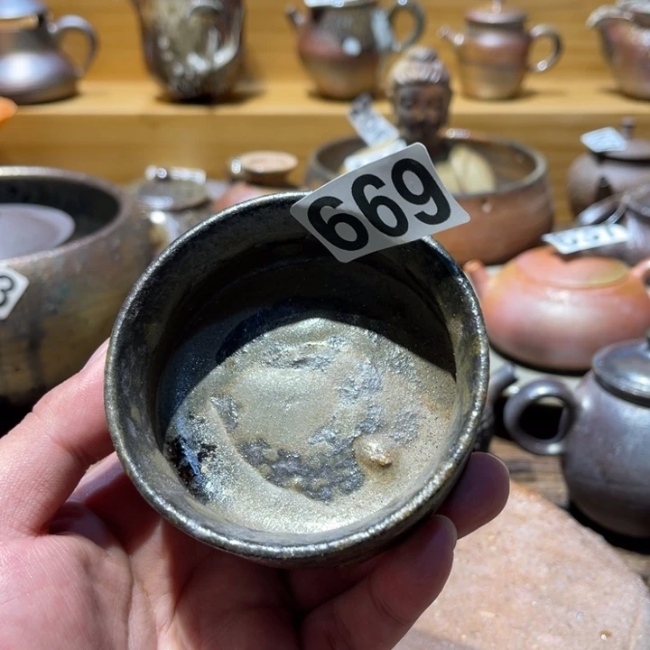手工制作柴烧茶杯669