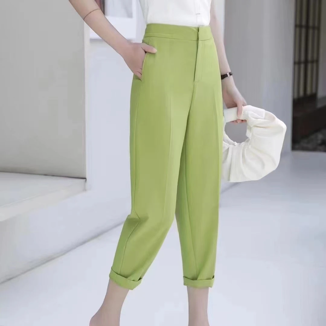 小静折扣N1843W     夏季时尚舒适休闲裤（卡码拍大）