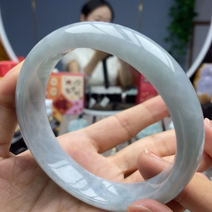 翡翠手镯未镶嵌依****行手镯13-57