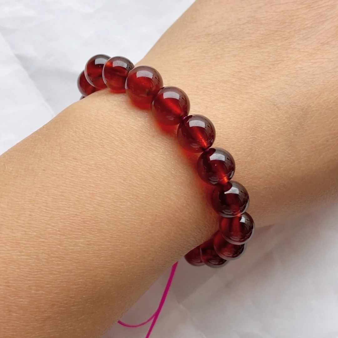 石榴石（芬达石）手链未镶嵌8.6