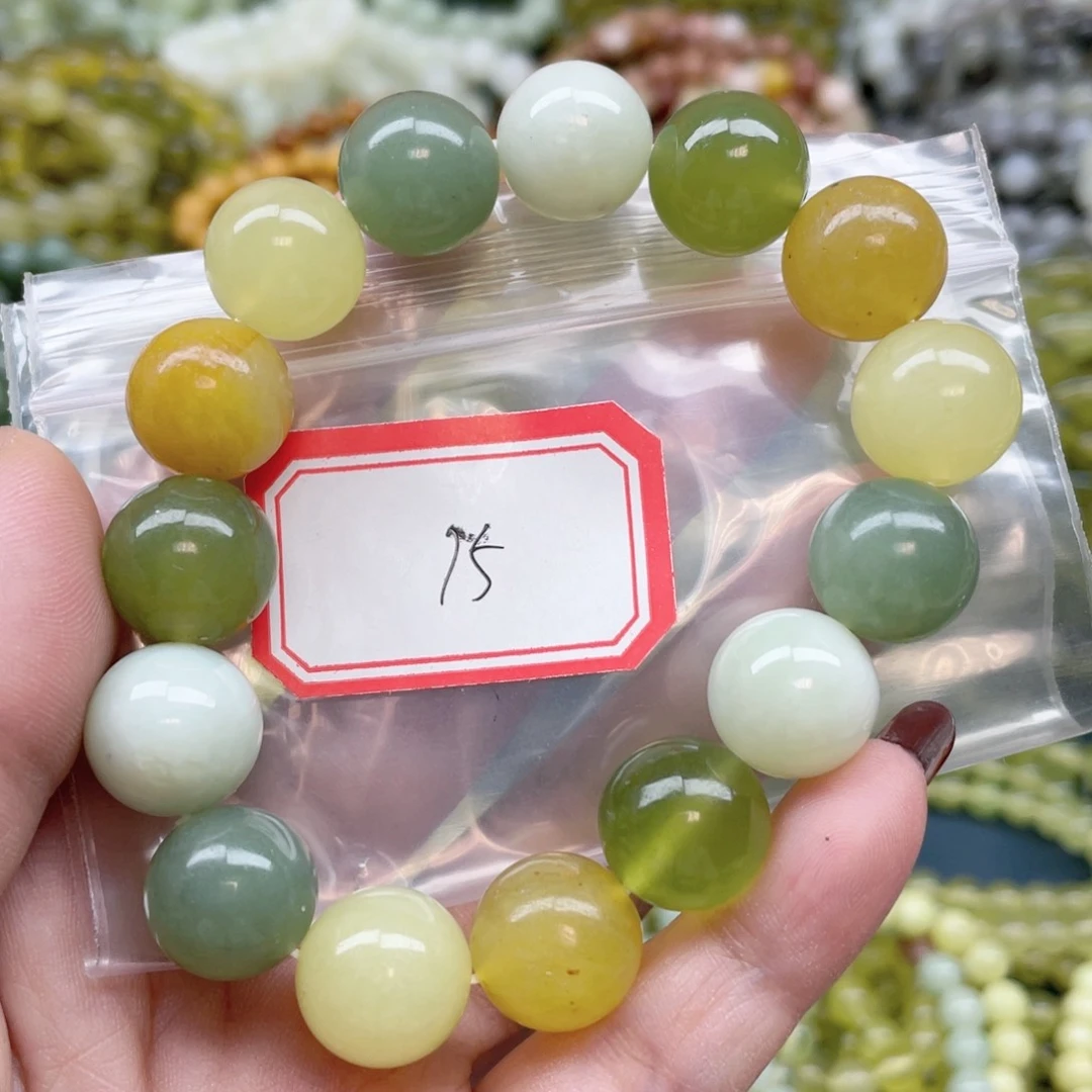 未镶嵌蛇纹石玉手串