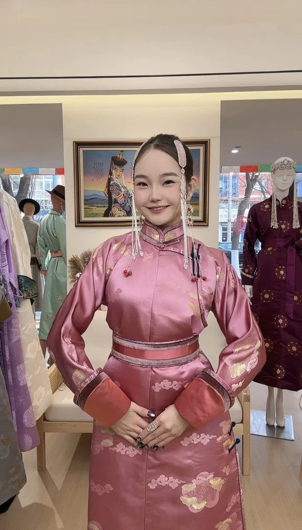 女士新款高端定制款四季款袍子金丝绒配色传统袍子