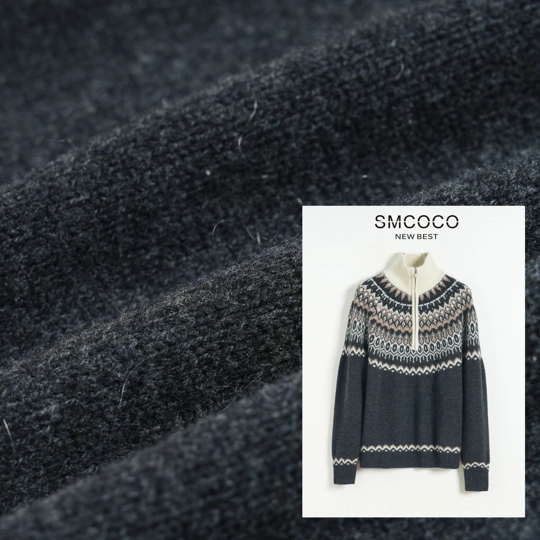 【重磅新款】费尔岛复古通勤休闲时尚针织简约气质百搭羊毛衫ZG1203