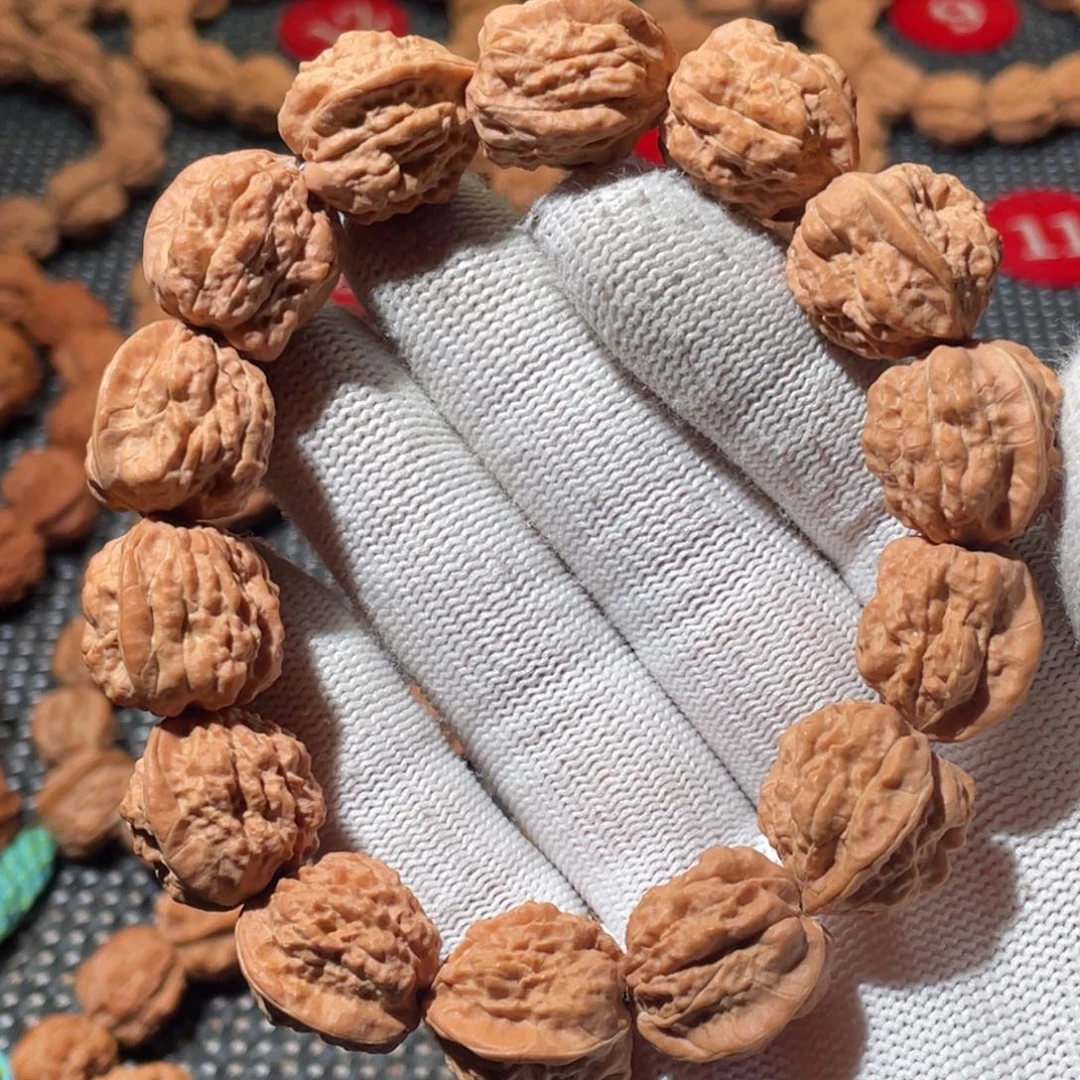 文玩核桃手串嵩山蛤蟆头疙瘩纹原皮精品
