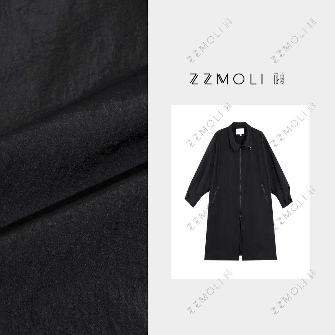 ZZMOLI“漫游者”重工立领薄款风衣女款休闲防晒长款外套ZBY85349