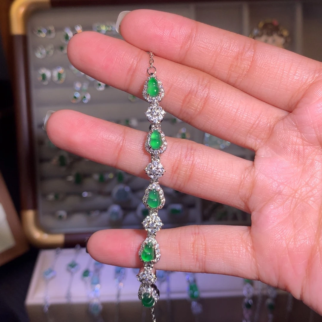 翡翠未镶嵌手链手链