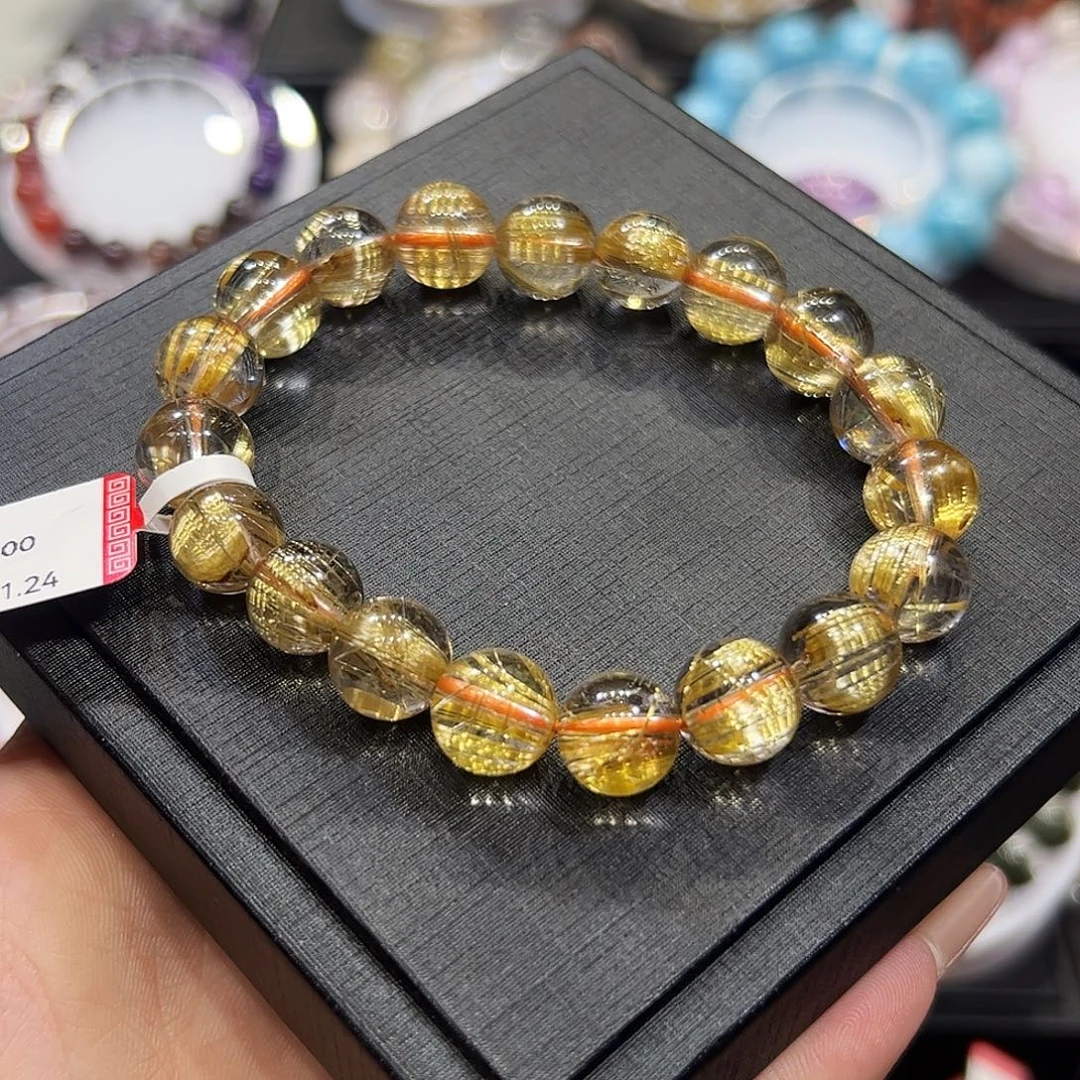 水晶未镶嵌手链sg7金钛晶高品10+