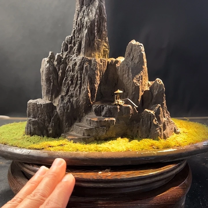 手工制作宋山石盆景008