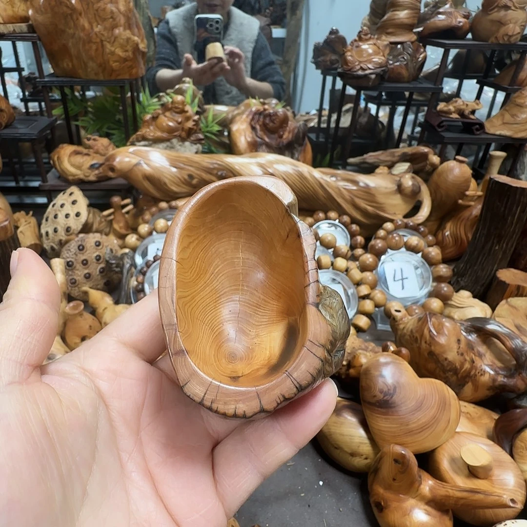 柏木（崖柏）开播福利太行崖柏陈化黑油闻香聚宝盆