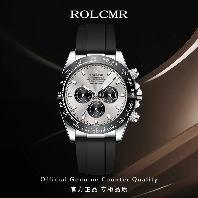 正品劳ROLMOE男士手表自动机械表镂空多功能夜光防水商务潮流腕表