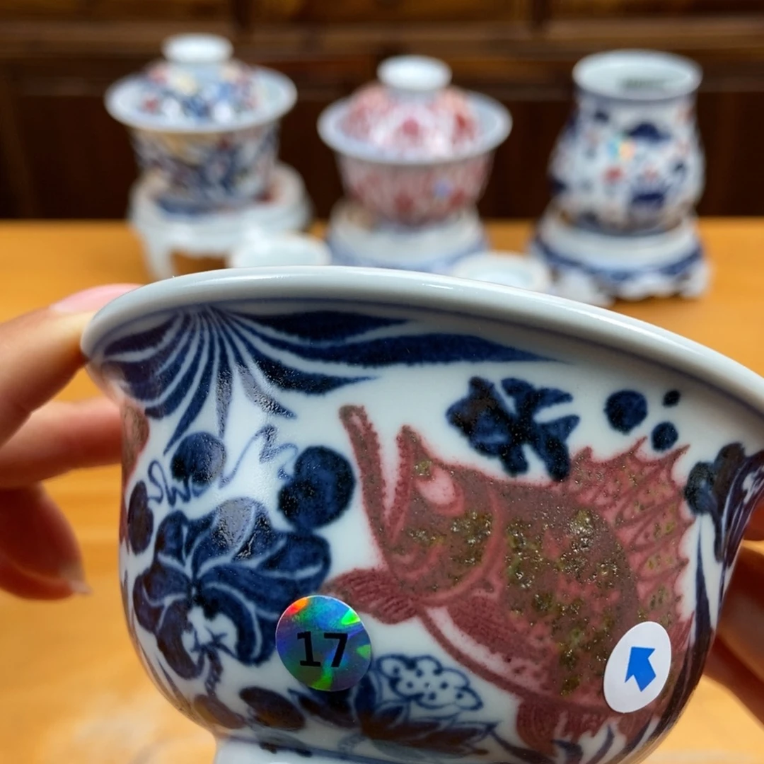 手绘现代茶具非古董