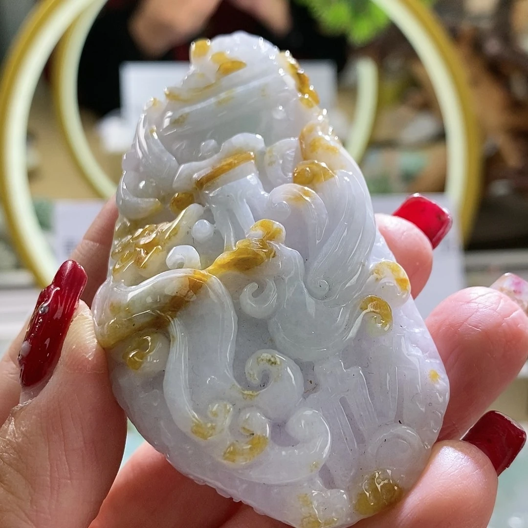 【闪购商品】翡翠颈饰未镶嵌龙凤